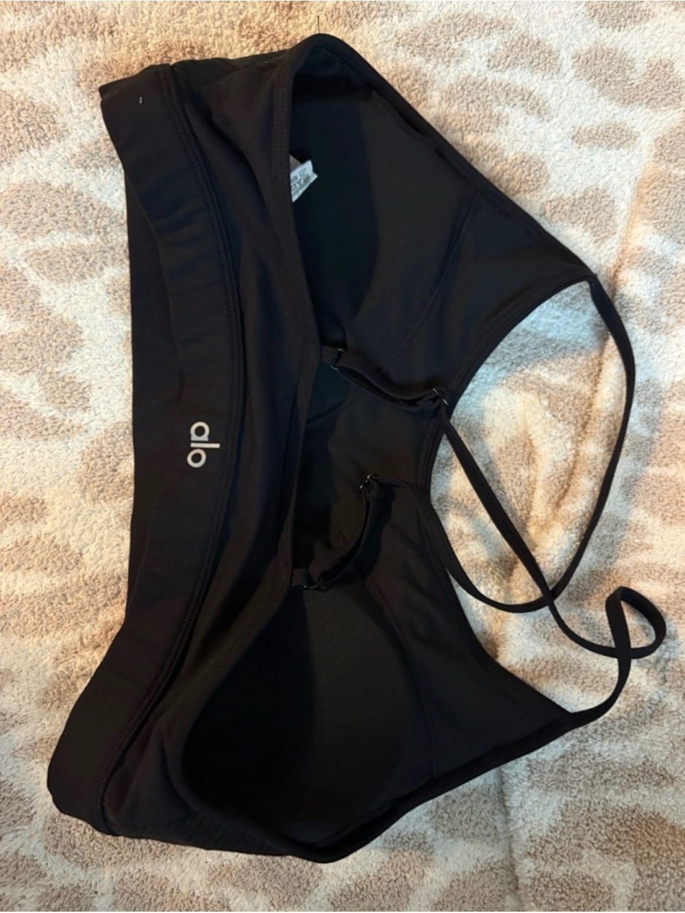 black Alo sports bra